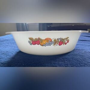 ANCHOR HOCKING 1.5Q‎ VINTAGE FRUIT CASSEROLE DISH PAN